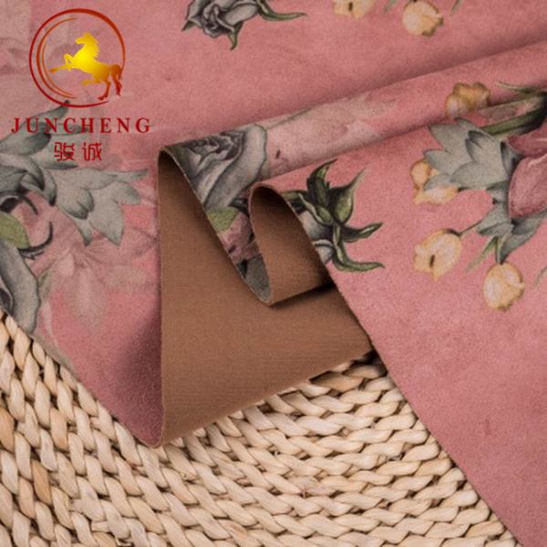 Tela de gamuza estampada