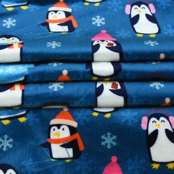 Tela de manta con estampado de dibujos animados