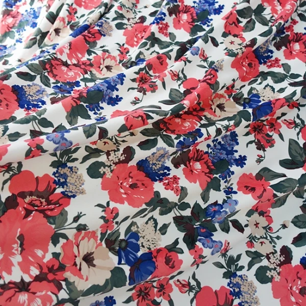 Tela de terciopelo estampada
